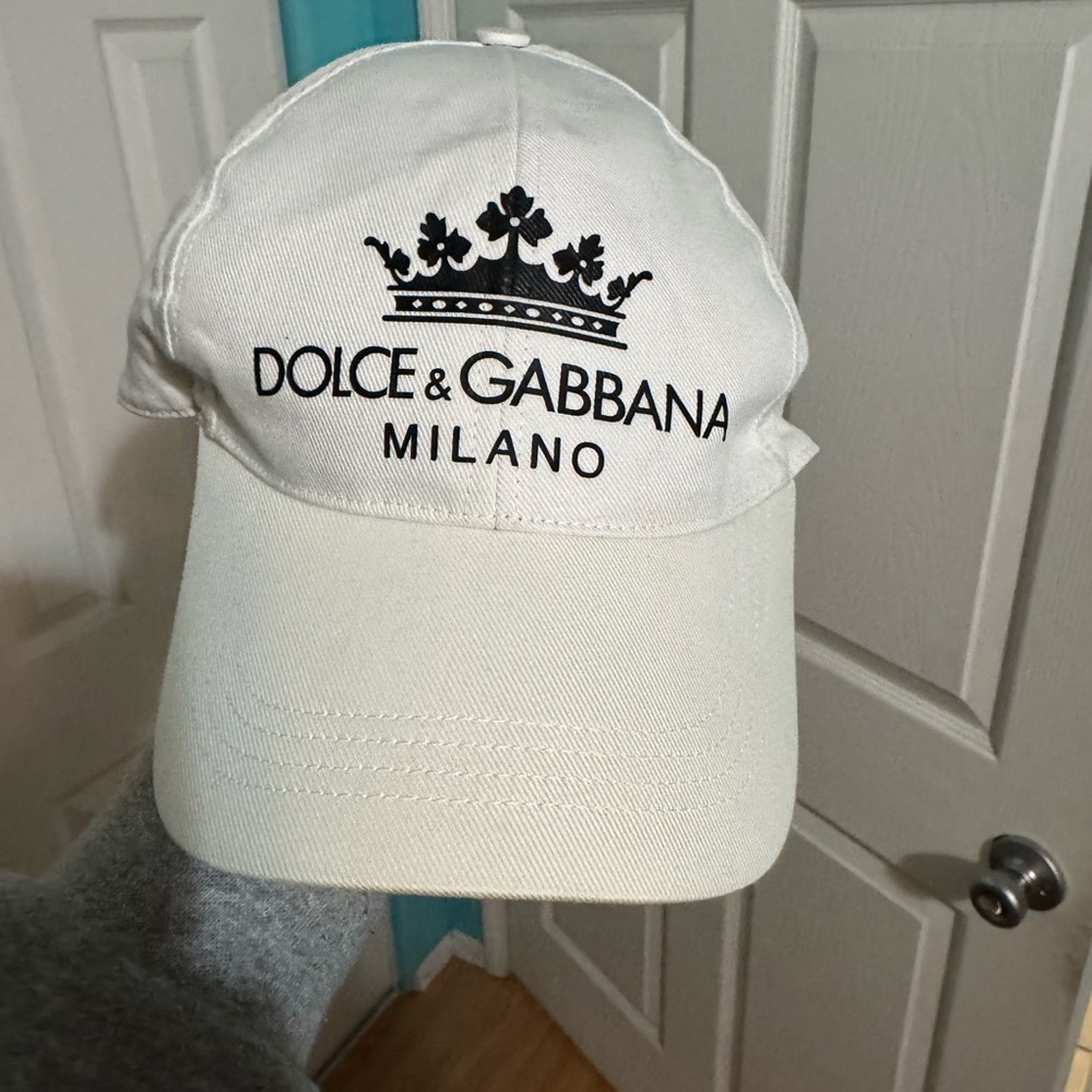 Dolce & Gabbana White and Black Cap